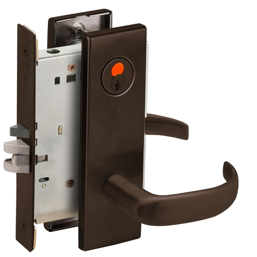 Mortise Lock Dark Oxidized Satin Bronze Oil Rubbed