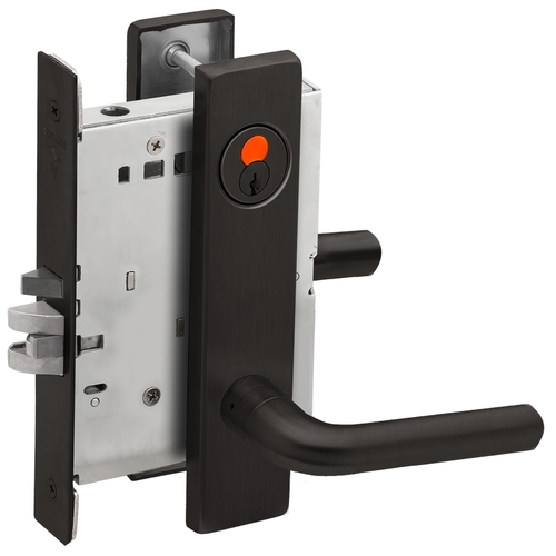 Mortise Lock Flat Black Coated