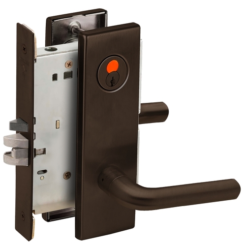 Mortise Lock Dark Oxidized Satin Bronze Oil Rubbed