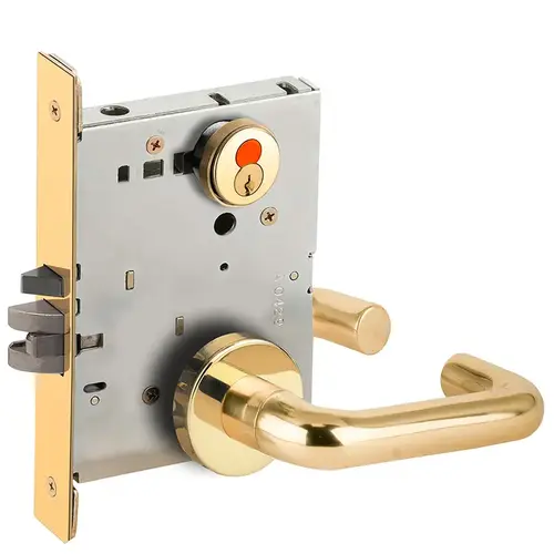 Mortise Lock Bright Brass