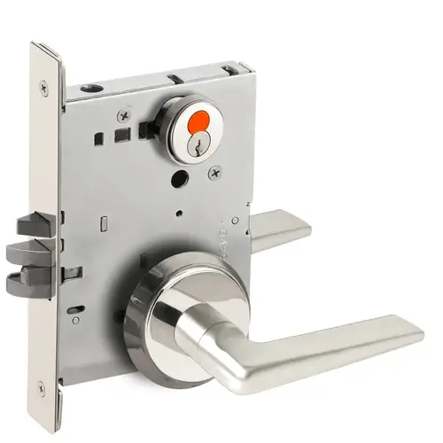 Mortise Lock Bright Stainless Steel