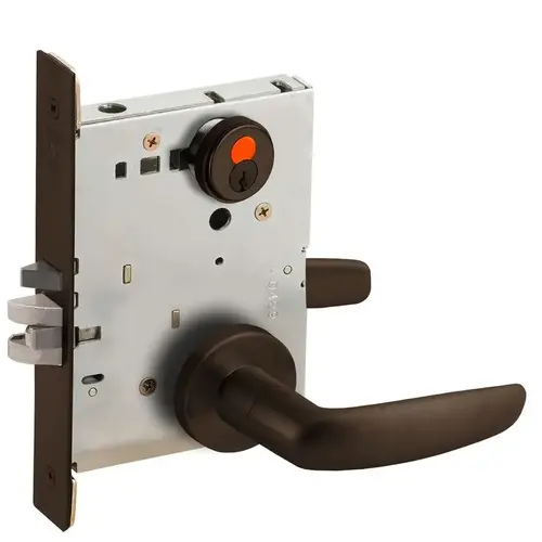 Mortise Lock Dark Oxidized Satin Bronze Oil Rubbed