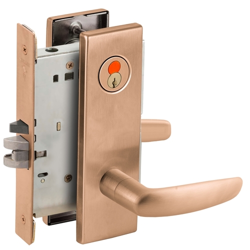 Mortise Lock Satin Bronze Clear Coated