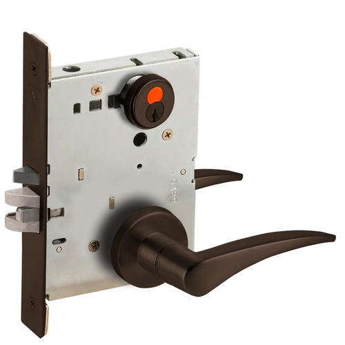 Mortise Lock Dark Oxidized Satin Bronze Oil Rubbed