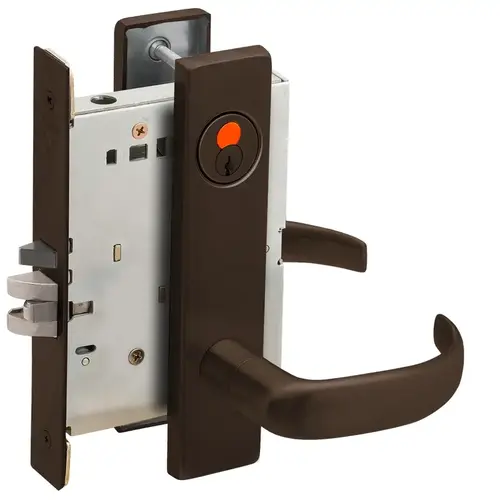 Mortise Lock Dark Oxidized Satin Bronze Oil Rubbed