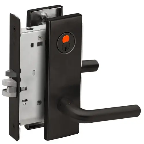 Mortise Lock Flat Black Coated