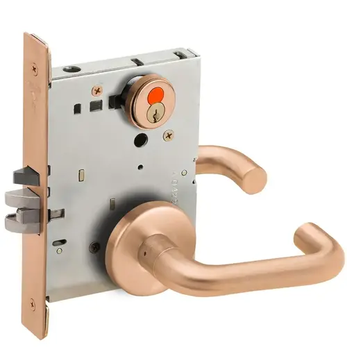 Mortise Lock Satin Bronze Clear Coated