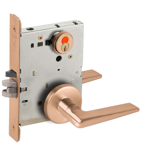 Mortise Lock Satin Bronze Clear Coated