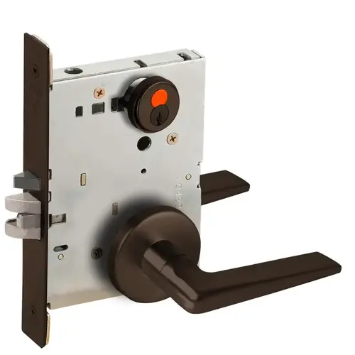 Mortise Lock Dark Oxidized Satin Bronze Oil Rubbed