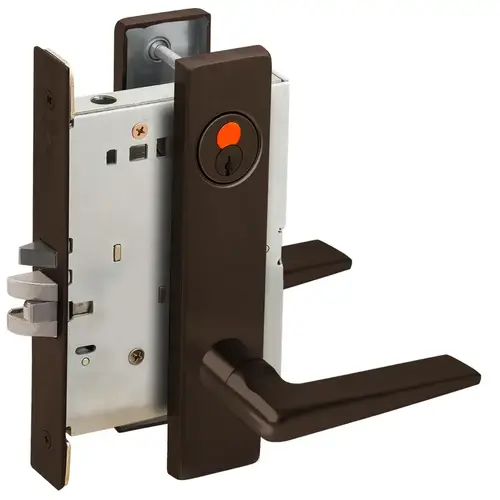 Mortise Lock Dark Oxidized Satin Bronze Oil Rubbed