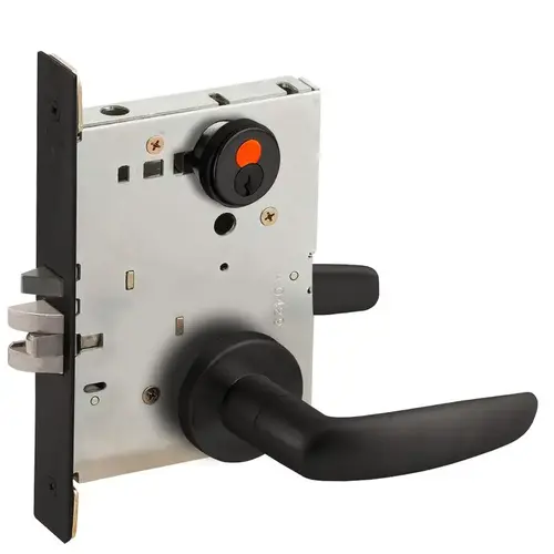 Mortise Lock Flat Black Coated