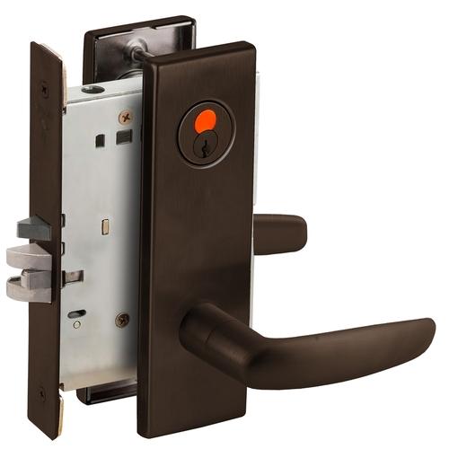 Mortise Lock Dark Oxidized Satin Bronze Oil Rubbed