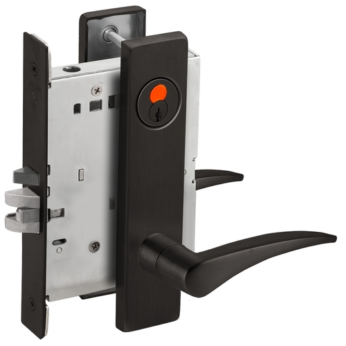 Mortise Lock Flat Black Coated