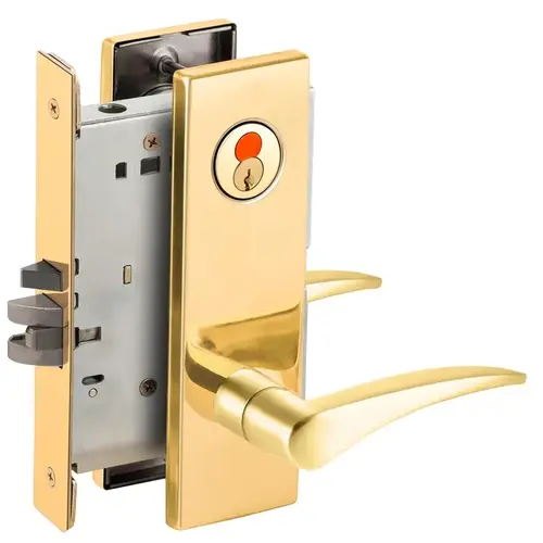 Mortise Lock Bright Brass