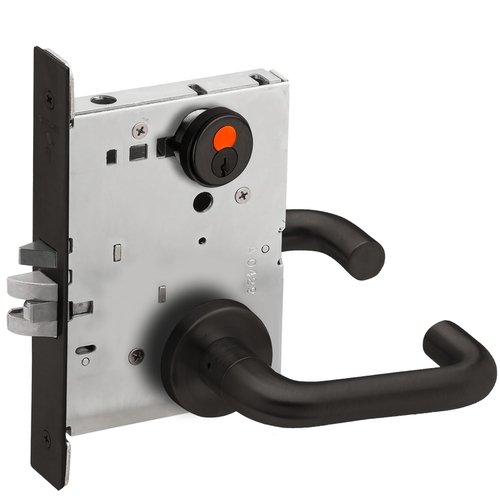 Mortise Lock Flat Black Coated