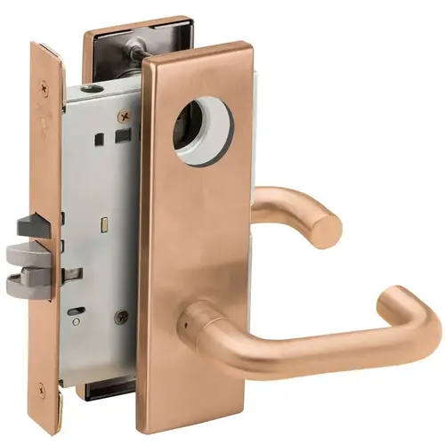 Mortise Lock Satin Bronze Clear Coated