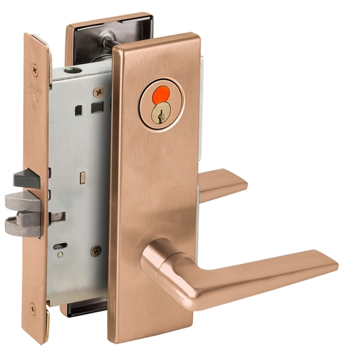 Mortise Lock Satin Bronze Clear Coated