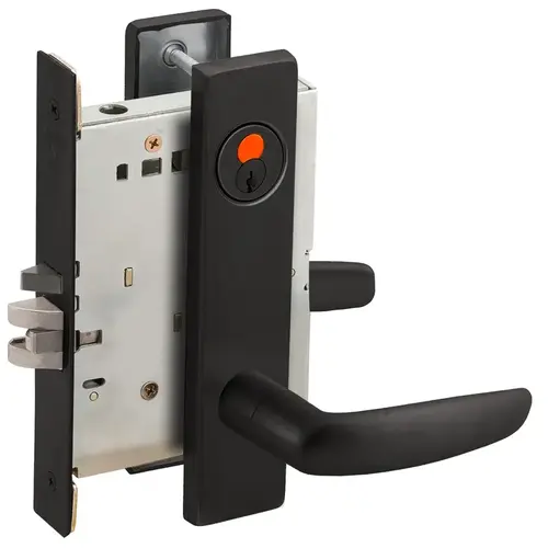 Mortise Lock Flat Black Coated