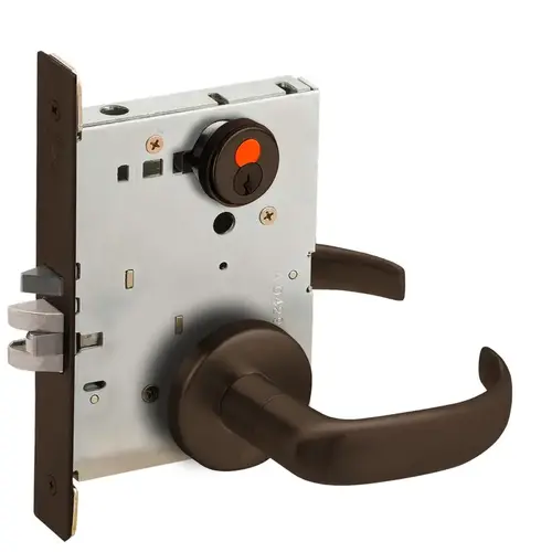 Mortise Lock Dark Oxidized Satin Bronze Oil Rubbed