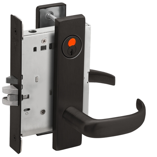 Mortise Lock Flat Black Coated