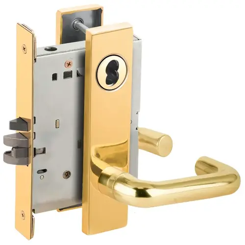 Mortise Lock Bright Brass