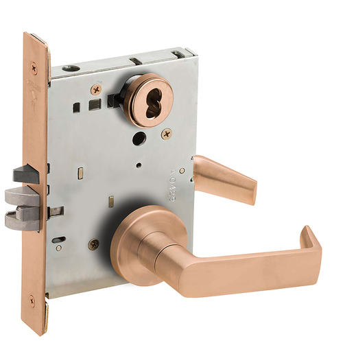 Lock Mortise Lock Satin Bronze Clear Coated