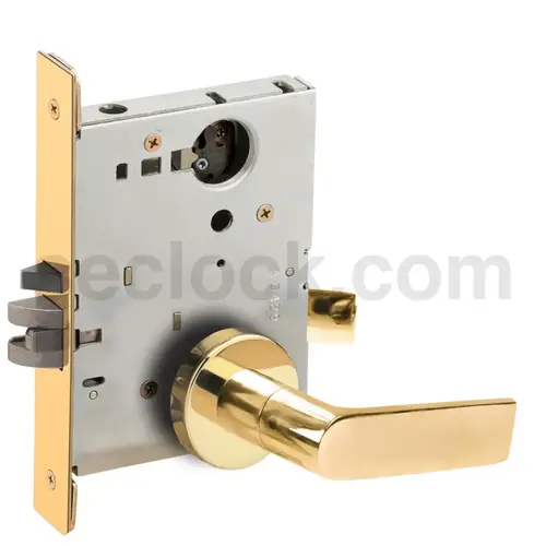 Mortise Lock Bright Brass