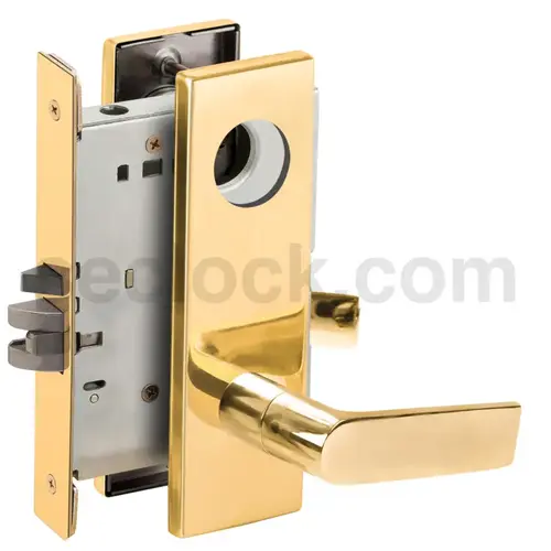 Mortise Lock Bright Brass