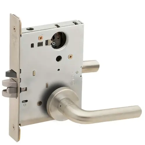 Lock Mortise Lock Satin Nickel Plated Clear Coated