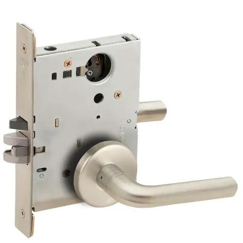 Lock Mortise Lock Satin Nickel Plated Clear Coated