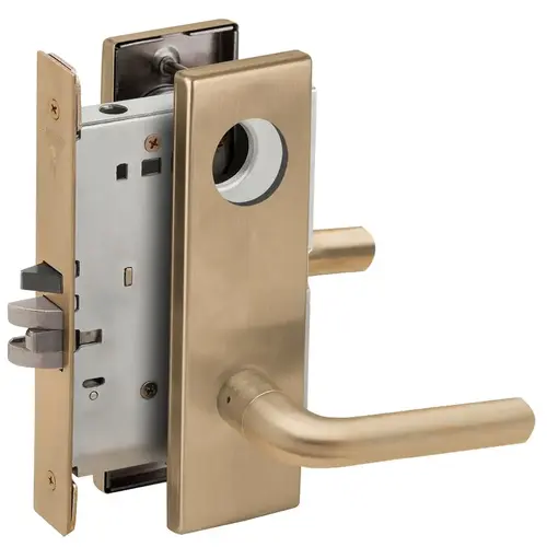 Lock Mortise Lock Satin Brass Blackened Satin Relieved Clear Coated