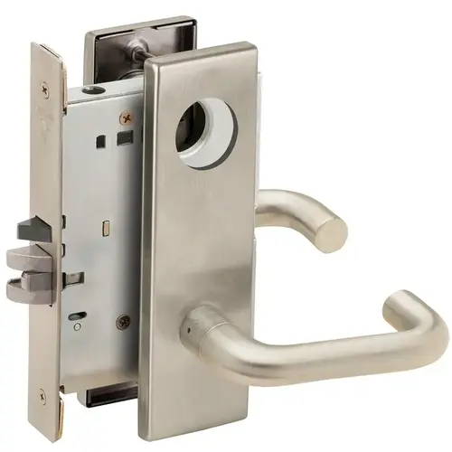 Mortise Lock Satin Nickel Plated Clear Coated