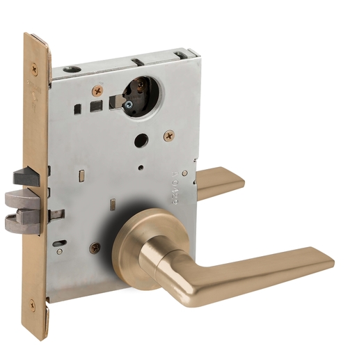 Lock Mortise Lock Satin Brass Blackened Satin Relieved Clear Coated