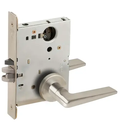 Lock Mortise Lock Satin Nickel Plated Clear Coated