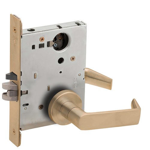 Lock Mortise Lock Satin Brass Blackened Satin Relieved Clear Coated