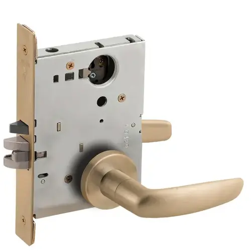 Lock Mortise Lock Satin Brass Blackened Satin Relieved Clear Coated