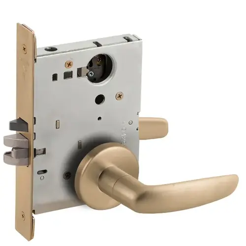 Lock Mortise Lock Satin Brass Blackened Satin Relieved Clear Coated