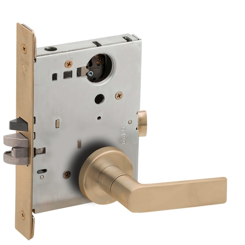 Mortise Lock Satin Brass Blackened Satin Relieved Clear Coated