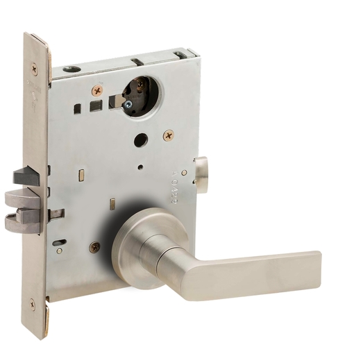 Lock Mortise Lock Satin Nickel Plated Clear Coated