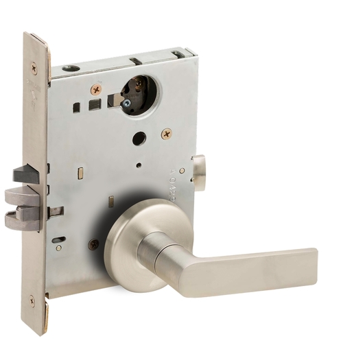 Lock Mortise Lock Satin Nickel Plated Clear Coated