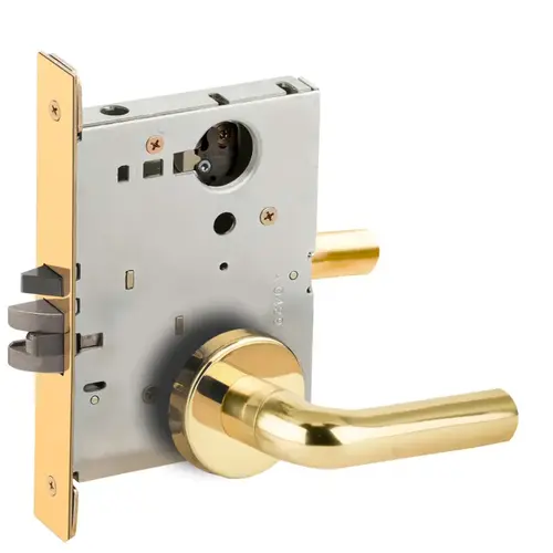 Lock Mortise Lock Bright Brass