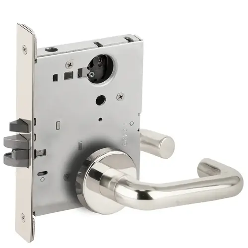 Storeroom Mortise Lock Less Cylinder with 03 Lever and B Rose Bright Chrome Finish