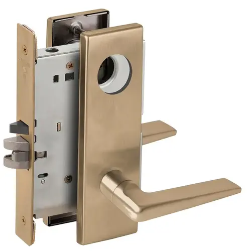 Lock Mortise Lock Satin Brass Blackened Satin Relieved Clear Coated