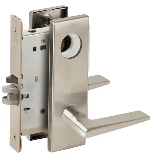 Lock Mortise Lock Satin Nickel Plated Clear Coated