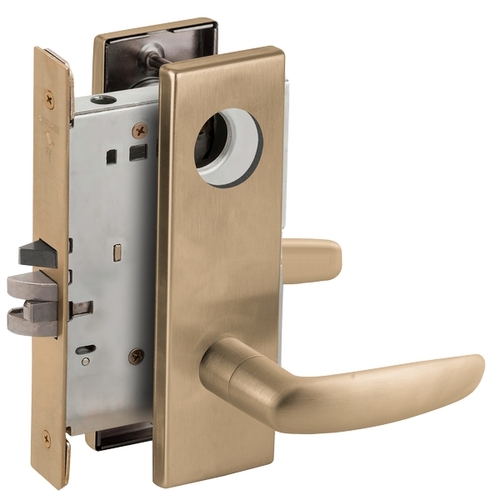 Lock Mortise Lock Satin Brass Blackened Satin Relieved Clear Coated