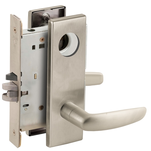 Lock Mortise Lock Satin Nickel Plated Clear Coated