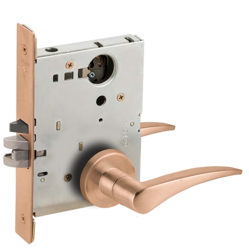 Lock Mortise Lock Satin Bronze Clear Coated