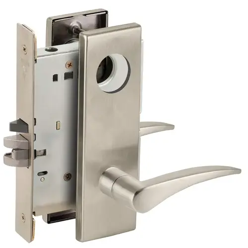 Lock Mortise Lock Satin Nickel Plated Clear Coated