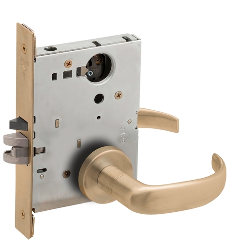 Lock Mortise Lock Satin Brass Blackened Satin Relieved Clear Coated