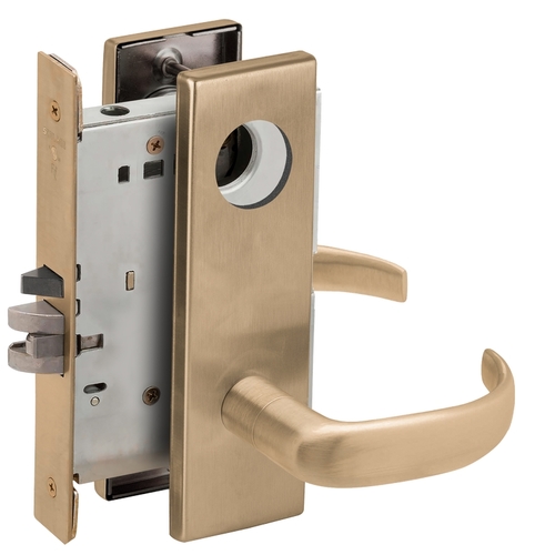 Lock Mortise Lock Satin Brass Blackened Satin Relieved Clear Coated